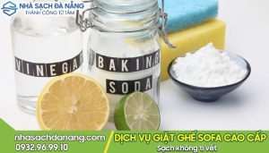 Giặt ghế sofa bằng baking soda