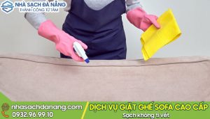 Khử mùi hôi ghế sofa vải nỉ