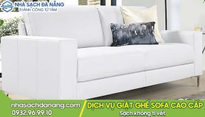 tẩy vết ố ghế sofa da màu trắng