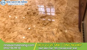 Phục hồi sàn đá bị ố, rỉ sét, nhiễm bẩn
