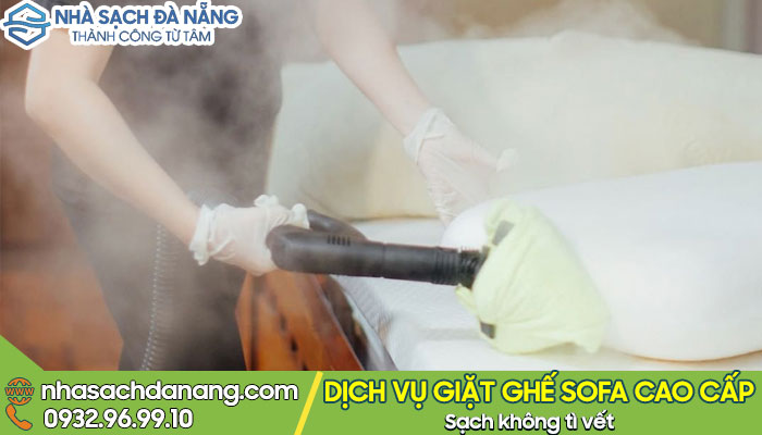 Giặt ghế sofa bằng hơi nước nóng