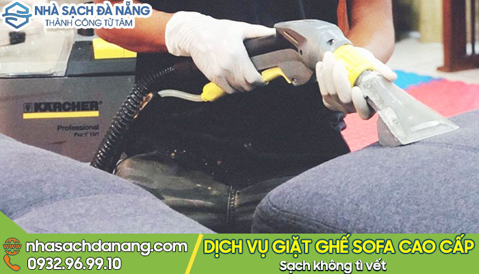 Giặt ghế sofa bằng máy hơi nước nóng cao áp