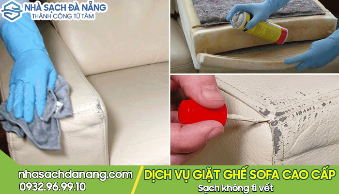 Làm sạch vết sơn trên ghế sofa