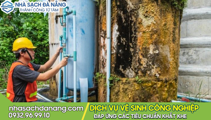 vệ sinh bể nước