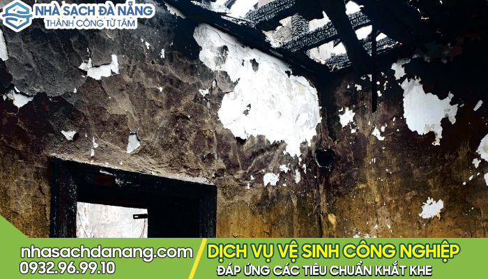 Dịch vụ vệ sinh nhà sau hỏa hoạn
