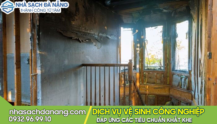 Dịch vụ vệ sinh nhà sau hỏa hoạn chuyên sâu